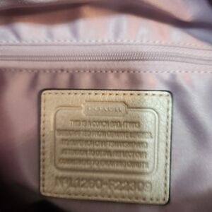 Coach Kristin Ivory Cream Leather Crossbody Satchel Bag